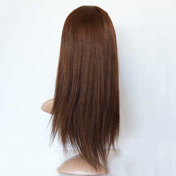 wholesale silk base ftont lace wig,silk base human hair jewish wig kosher wigs,glueless full lace wig with baby hair HN154