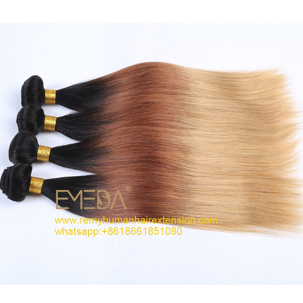 3T Color with Black Root Gradual Color All Texture WK021