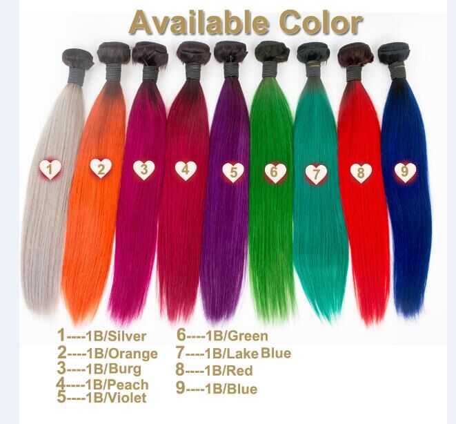 Ombre Color Hair Bundle Various Color Long Length WK020