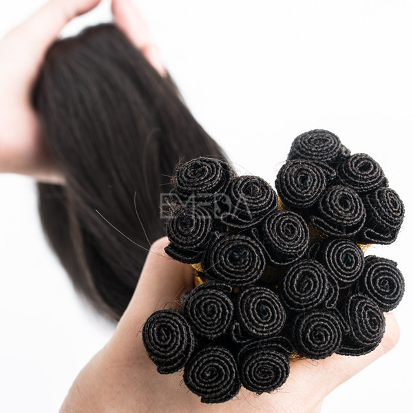 Factory price cuticle hand tied weaving hair lp