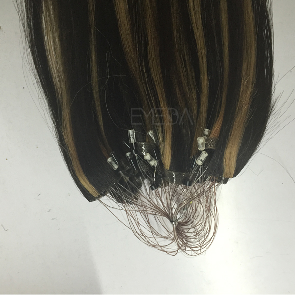 hand hook hanging ring mixed color natural straight hair extension CX