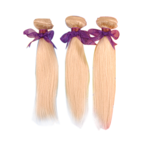 Wholesale Hair extensions 613 blonde sleek silky straight virgin brazilian hair weaving