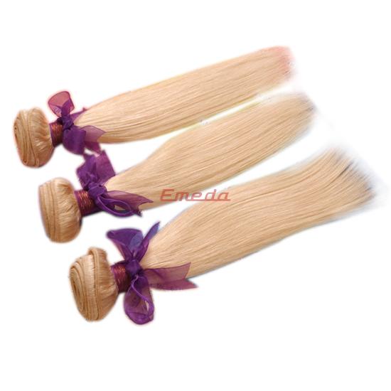 Wholesale Hair extensions 613 blonde sleek silky straight virgin brazilian hair weaving