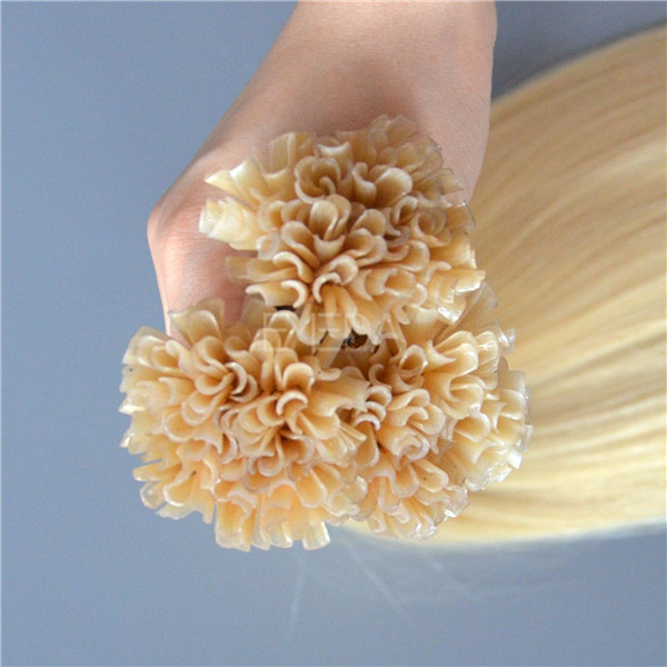 U-tip hair extensions,u tip hair,blonde	hair extension clip HN 369