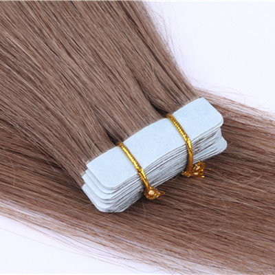 Tape in hair extentions，double face tape hair extensions in stock，invisible tape in hair extension HN377