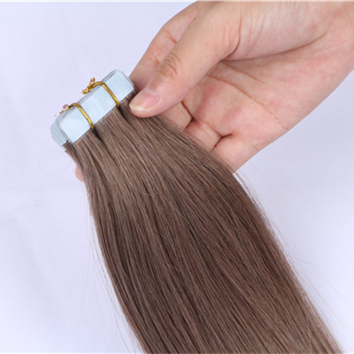 Tape in hair extentions，double face tape hair extensions in stock，invisible tape in hair extension HN377