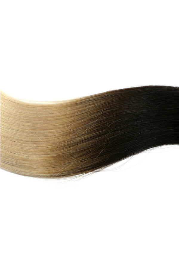 Ombre color 100% human hair weaving   ZJ0086