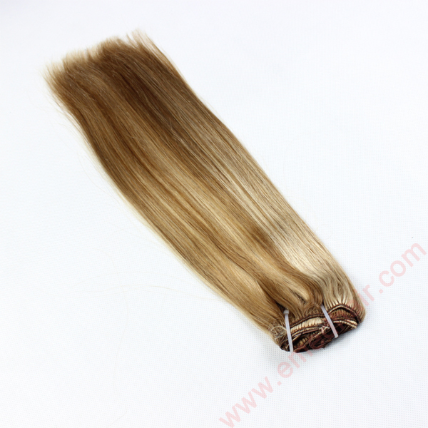 Wholesale Human Hair Clip Extension Remy Piano Color Hot Sale 24inch Hair Extension LM363 
