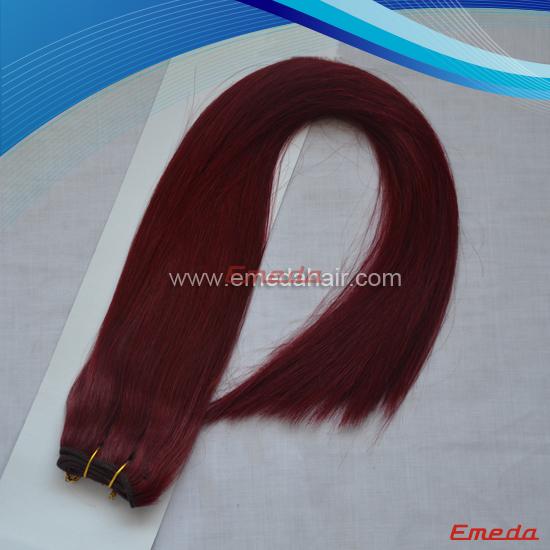 red hair extensions