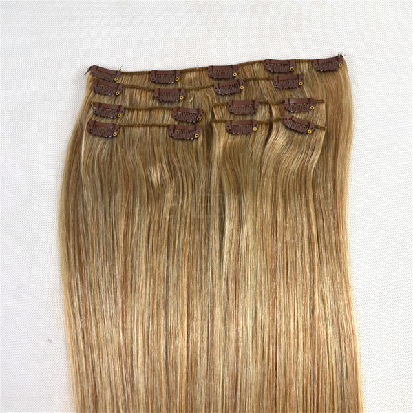 Clip in hair extensions 7A grade hair cheap factory price JF005