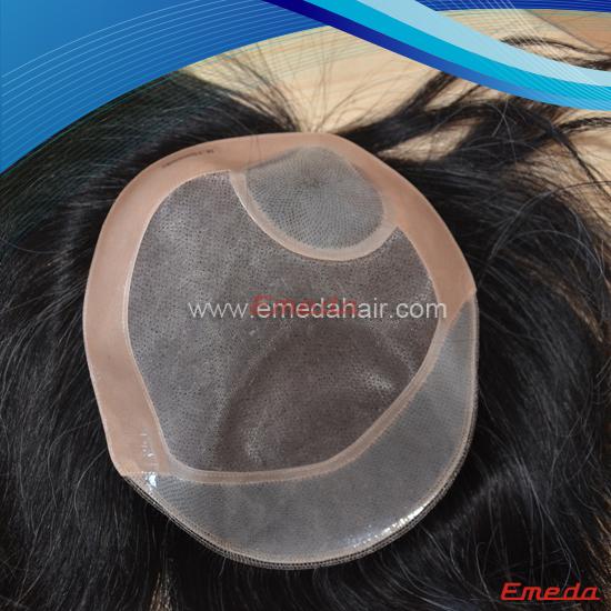 transparent pu toupee