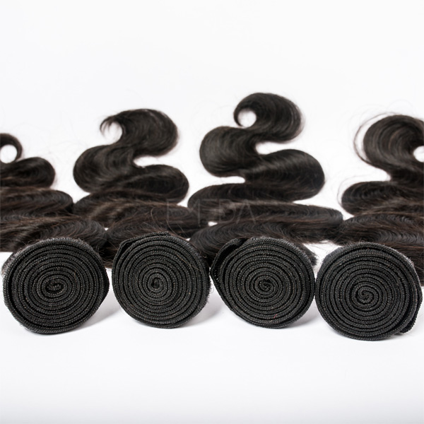 Wholesale cheap Peruvian body wave hair extensions natural color YL034