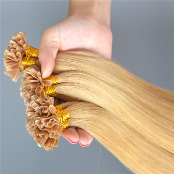 Factory supply U tip hair extensions double drawn hair JF003