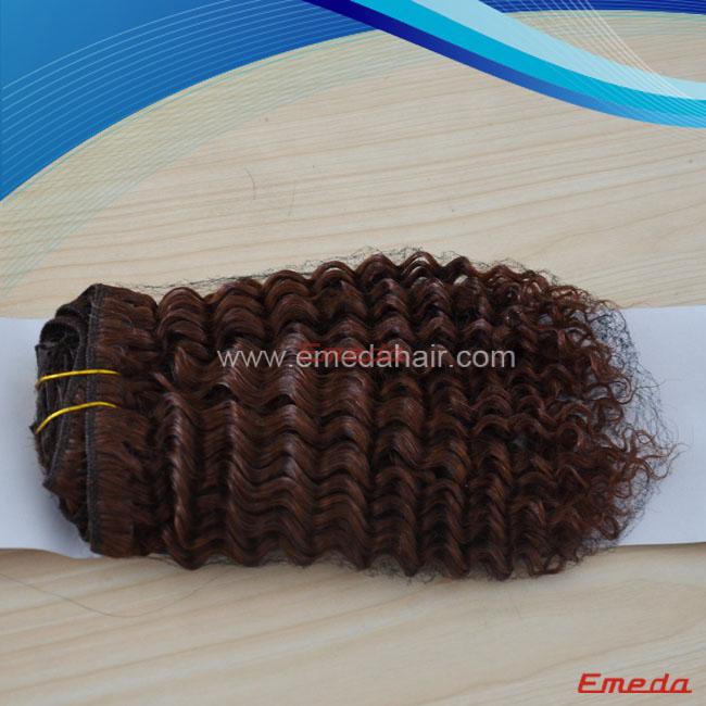 Short hair! new arrival high quality kurly hair weft in short length