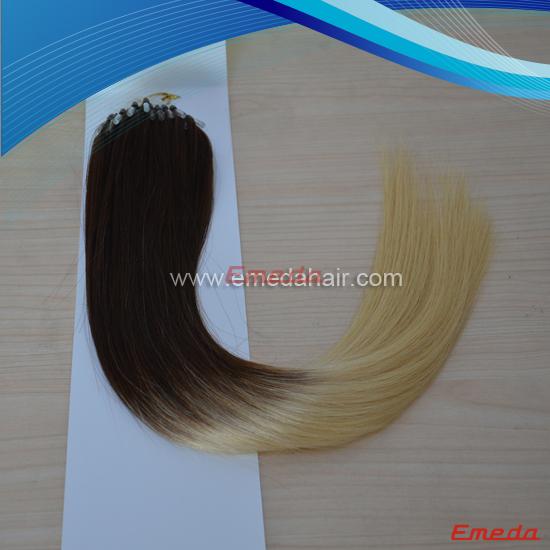 Ombre micro ring loop hair extensions 