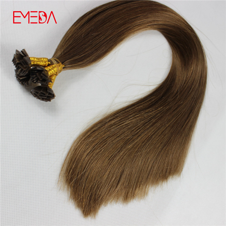  Double drawn keretin flat tip 1g pre bonded hair extensions made in China remy hair factory YJ314