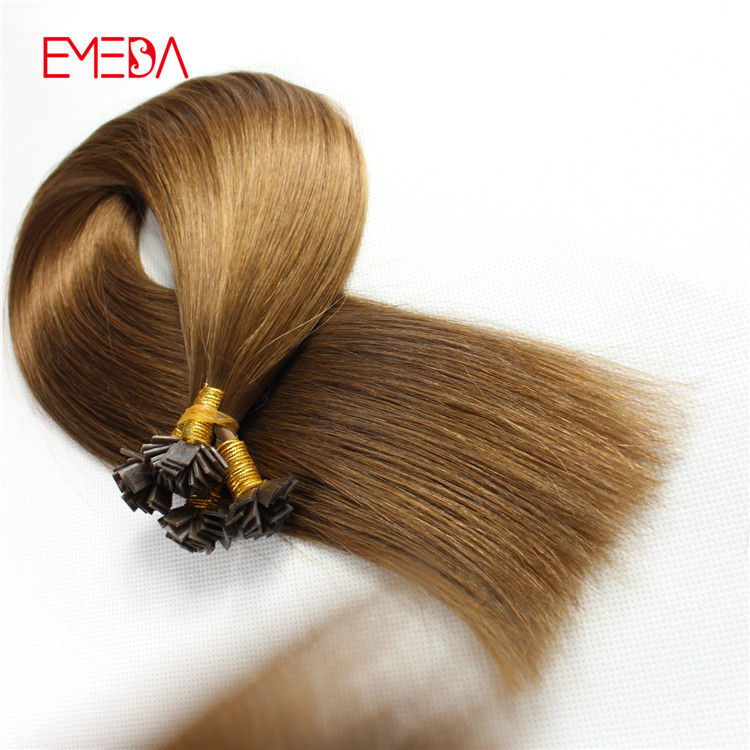  Double drawn keretin flat tip 1g pre bonded hair extensions made in China remy hair factory YJ314