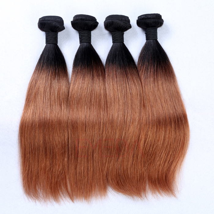 EMEDA Malaysian Hair extensions Straight human hair weaves HW044