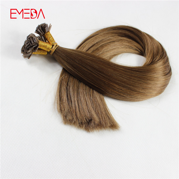  Double drawn keretin flat tip 1g pre bonded hair extensions made in China remy hair factory YJ314