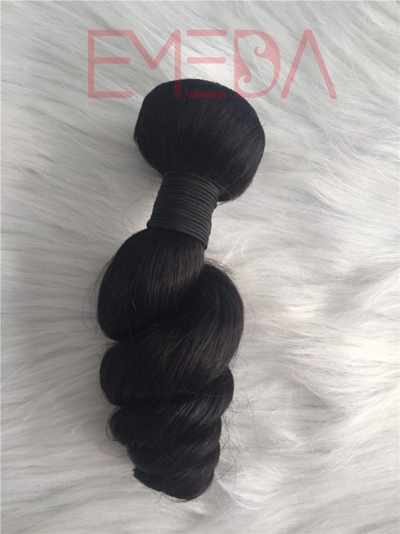 Human hair  factory wholesale best  grade cheap Loose wave hair bundles YL249