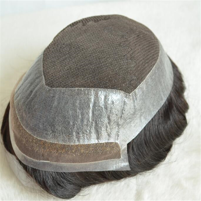 HD Lace Toupee Human Hair with Factory Price for Professional Stylist WK055