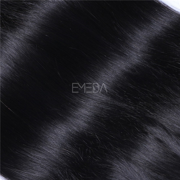 Stock virgin cuticle Peruvian human hair weaves, hair wefts zj0005