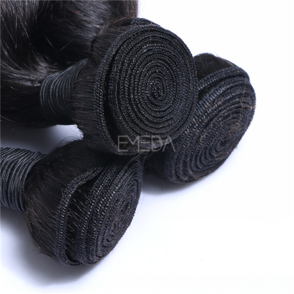 Stock virgin cuticle Malaysian human hair egg curl texture hair wefts zj0003