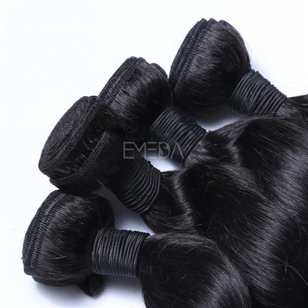 Virgin unprocessed Malaysian human hair loose wave weft in Dubai zj0012