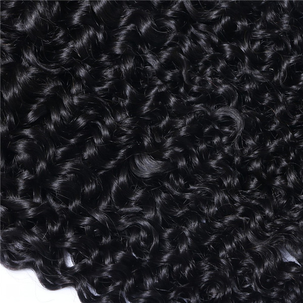 Premium gift natural color curly Indian hair extensions for black women YJ212