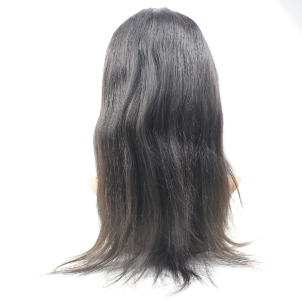 Silky straight lace human hair wigs natural hairline unprocessed glueless front lace wigs YL066