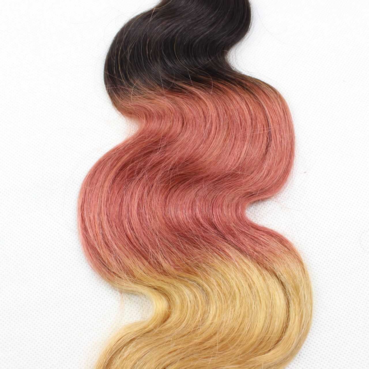 100 human ombre braiding hair extensions ombre 3T hair 1B/4/30 extension bundles hn164