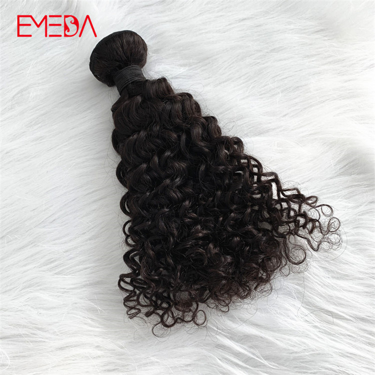 Double drawn raw Indian virgin hair water curly unprocessed 100 human hair YJ312