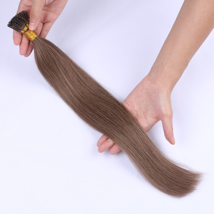 Double Drawn mini I tip hair extensions keratin extension factory made in China YJ321