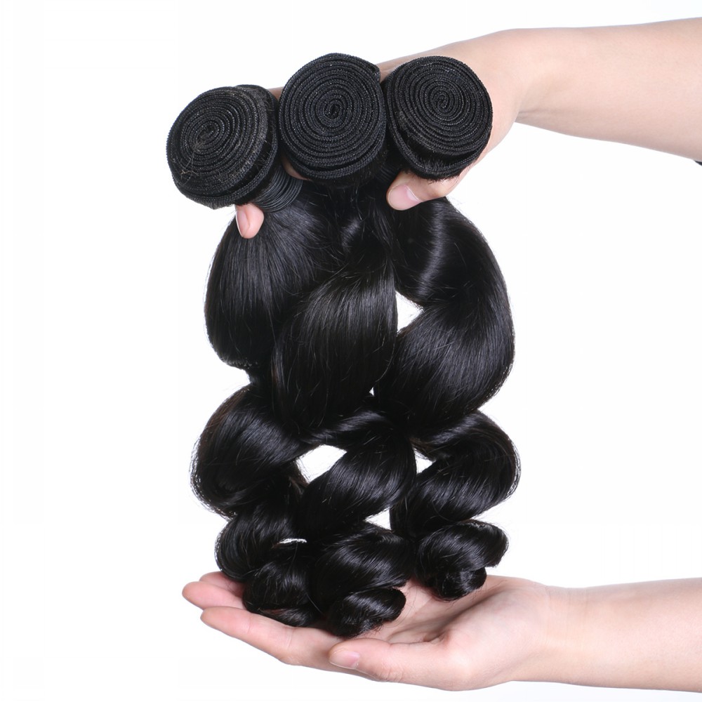 human bundles Loose Wave Big Wave Human Virgin Hair WK015