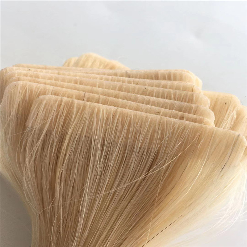 Blonde Skin Weft Flat Band with tape or without tape WK075