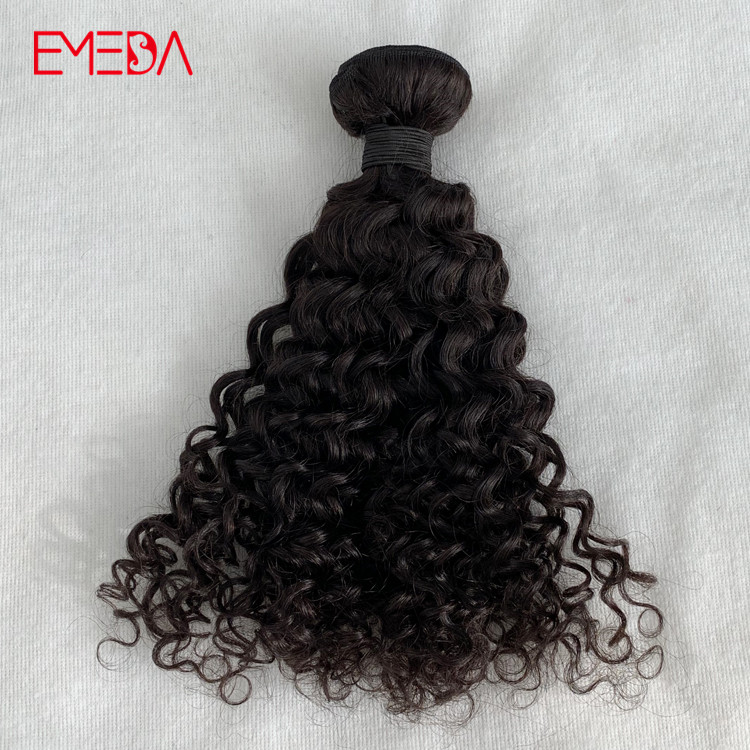Double drawn raw Indian virgin hair water curly unprocessed 100 human hair YJ312