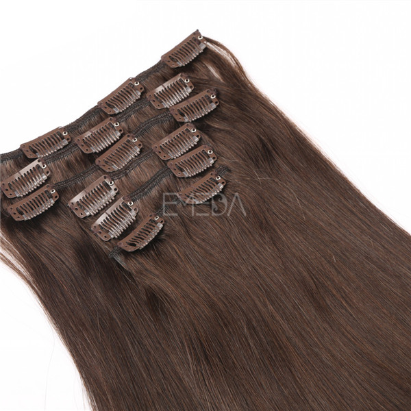 Real human hair clip in extensions WJ050