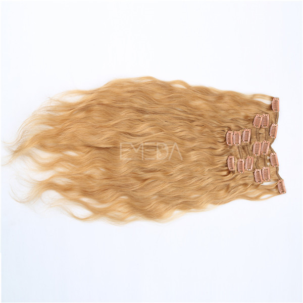 Human clip in extensions cheap WJ052