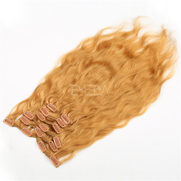 Grade 9A curly clip in curly hair extensions clip in YJ251