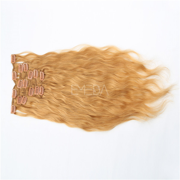 Grade 9A curly clip in curly hair extensions clip in YJ251
