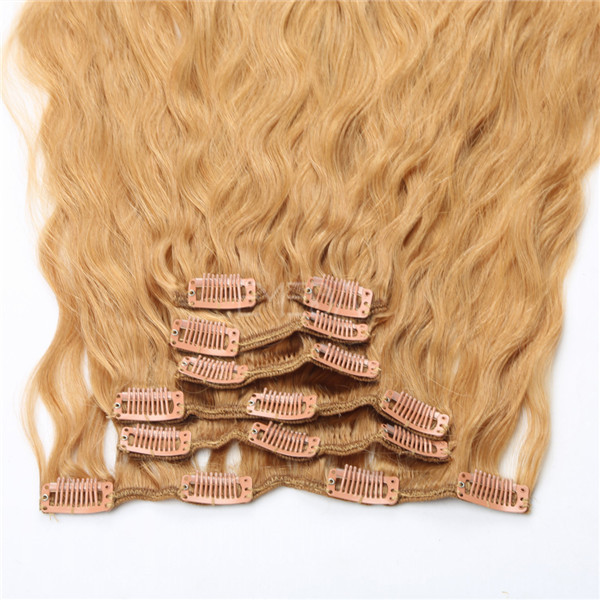 Premium wavy hair clip in hair extensions salons YJ247