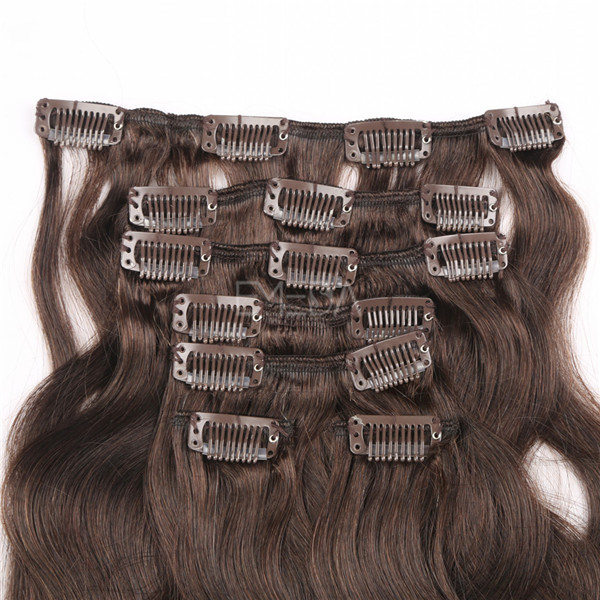 Cheap remy hair extensions wholesale clip in YJ255