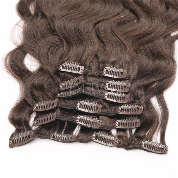 Cheap remy hair extensions wholesale clip in YJ255