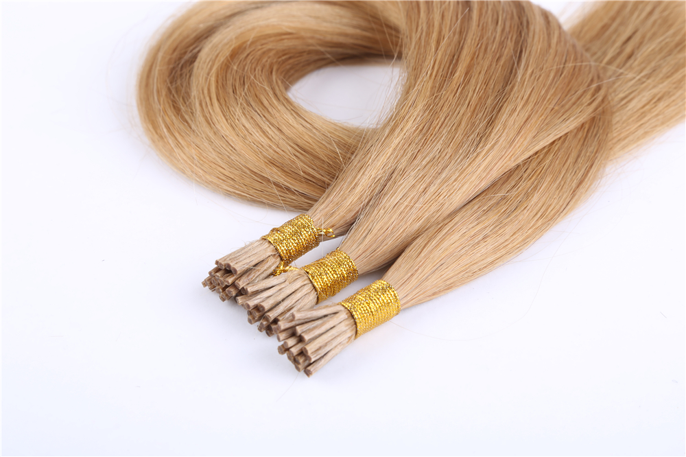 Factory supply Russian virgin hair karetain hair extensions JF060