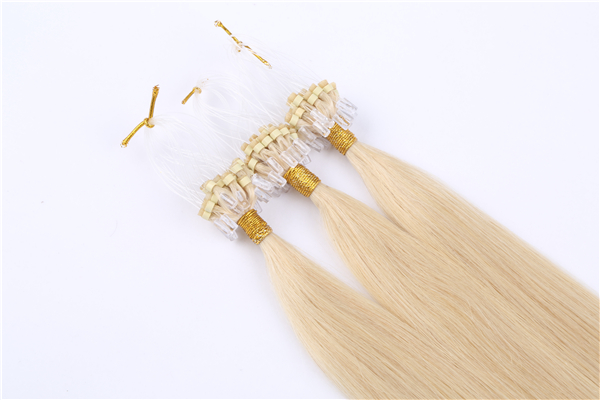 micro ring loop hair extensions with virgin human hair JF055