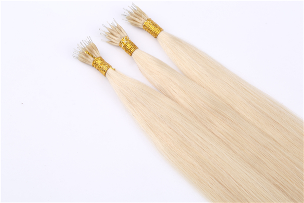 100% blonde hair extensions keratain I tip hair extensions