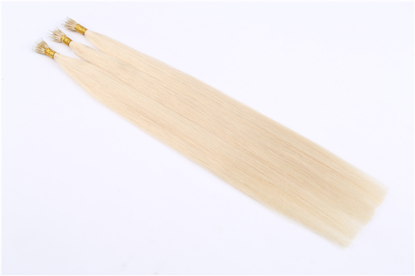 100% blonde hair extensions keratain I tip hair extensions