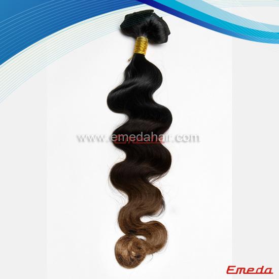 Feedback very well! beautiful style omber two tone color human hair extensions