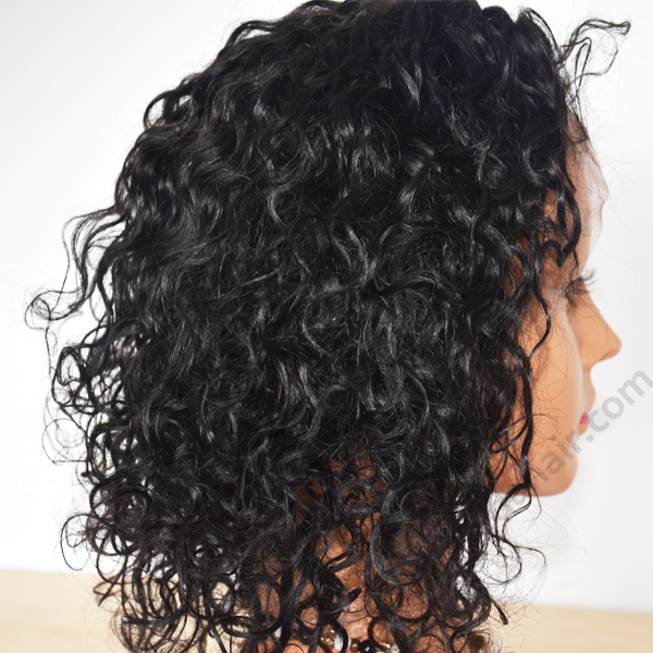 Bleach Knot Straight wave curl  Human Hair Wig Peruvian Virgin Hair Full Lace Wigs HN138