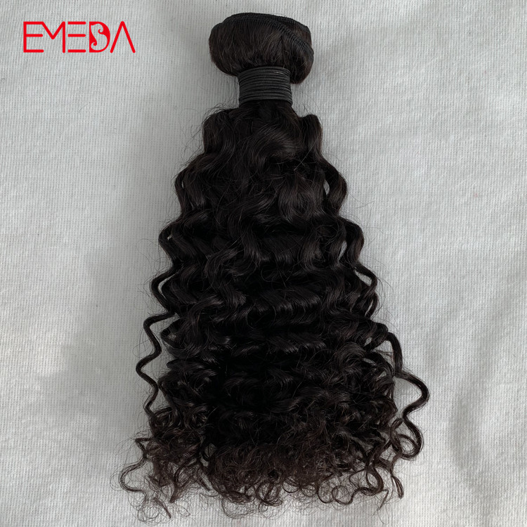 Best raw unprocessed virgin Indian remy human hair weft deep curly YJ313